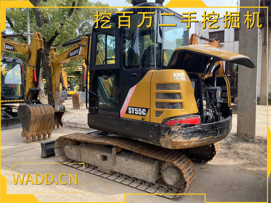 三一55挖掘機, 二手挖掘機銷售, 挖掘機交易, 二手三一55挖掘機。